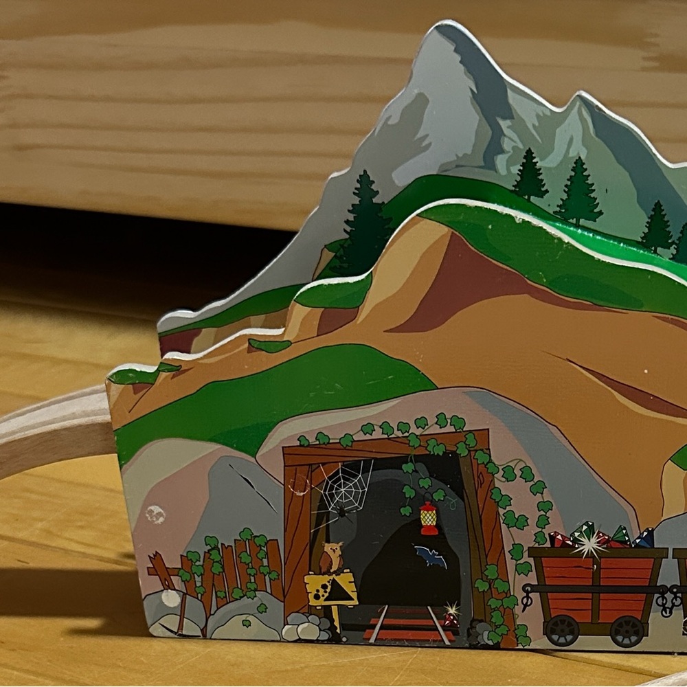 Melissa & Doug Mountain Mine Playset - Green, Brown, Gray